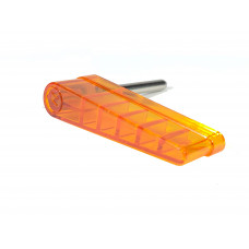 Flipper Bat with Shaft-Williams Logo Transparent Orange