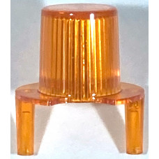 Jet Bumper Dome w/ Pegs Trans Orange