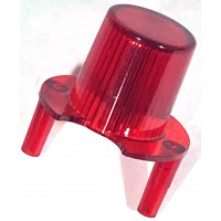 Jet Bumper Dome w/ Pegs Trans Red