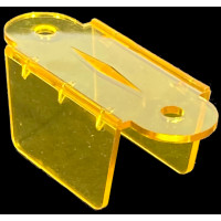 Yellow Transparent Lane Guide 2 1/8 Inch