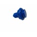 Flipper Button Assembly-Blue 1 1/8"