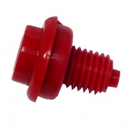 Flipper Button Assembly-Red 1 1/8"