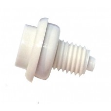 Flipper Button Assembly-White 1 1/8"